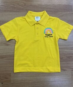 Giggles Yellow Crested Polo Shirt