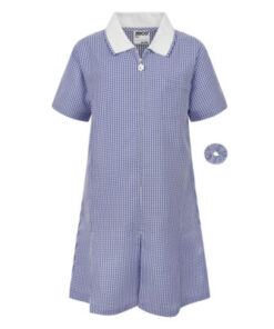 Navy gingham summer dress